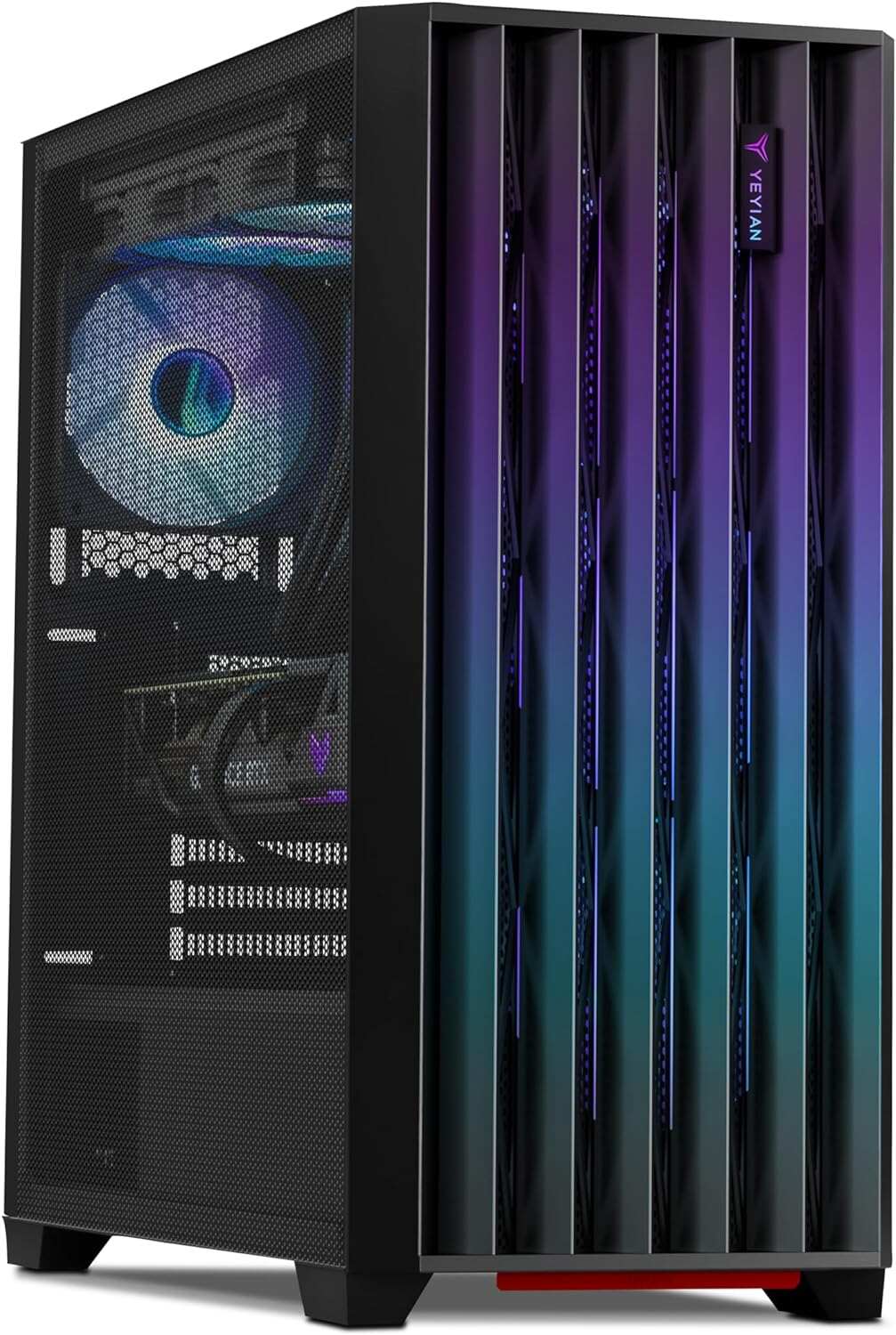 YEYIAN Gaming Computer Phoenix - Intel Core i9 13900KF, GeForce RTX 4070 Super Gaming PC Desktop, 1TB NVMe SSD, 32GB DDR5 6000MHz RAM, Liquid Cooled, Win 11 Home, WiFi 6, AI Powered Desktop Computer