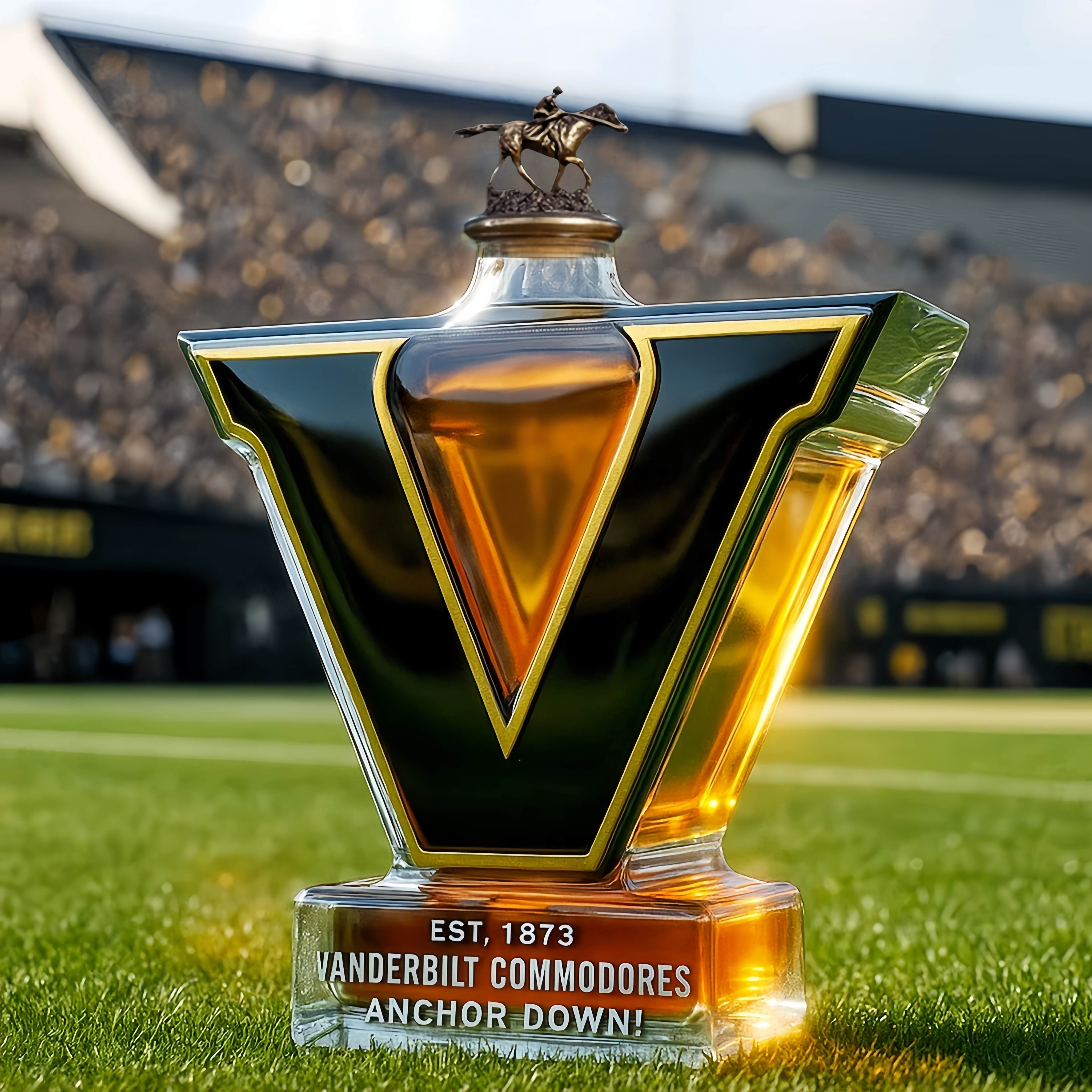 VANDERBILT COMMODORES ANCHOR DOWN Limited Edition Whisky Bottle