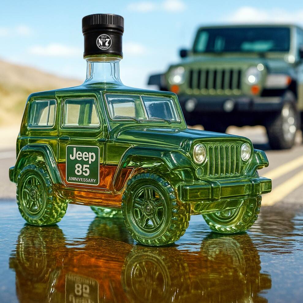 Jeep 85th Anniversary Whiskey Bottle
