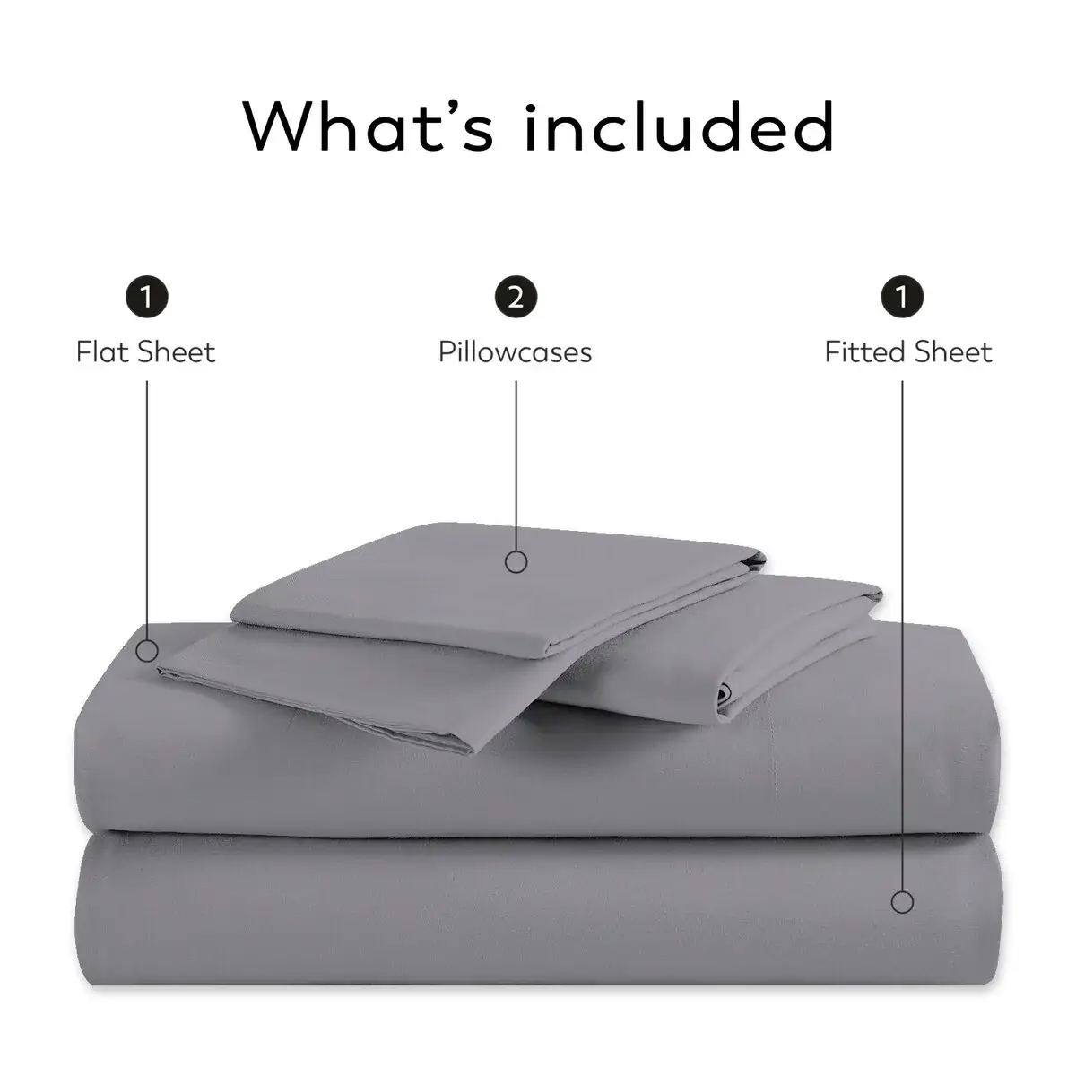 Color Sense 1200TC Premium Cotton-Blend Wrinkle-Resistant Sheet Set