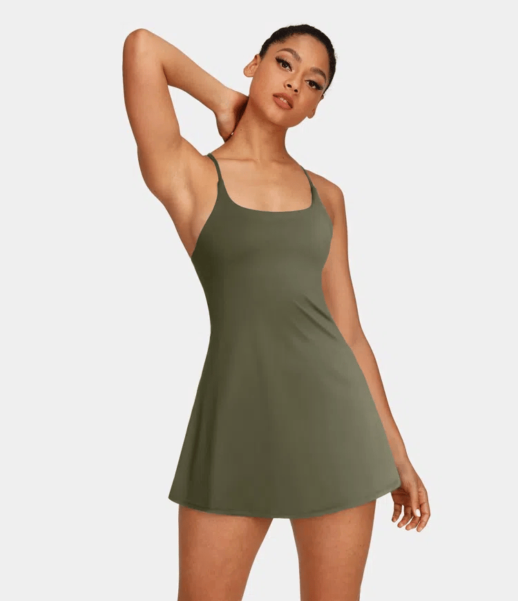 🔥Flash Sale🔥Softlyzero Plush Backless Active Dress-Easy Peezy