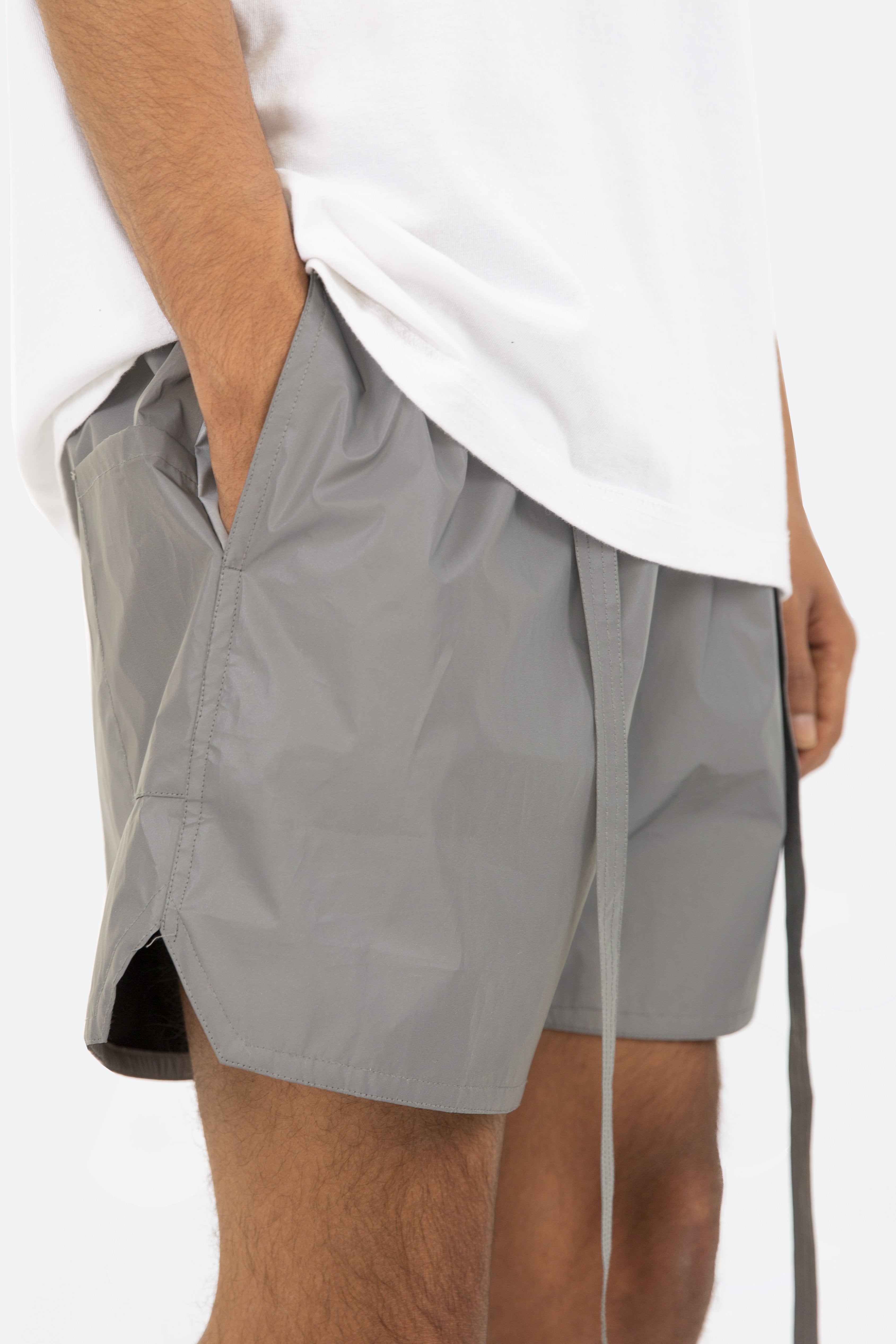 Nylon Carpenter Shorts - Silver