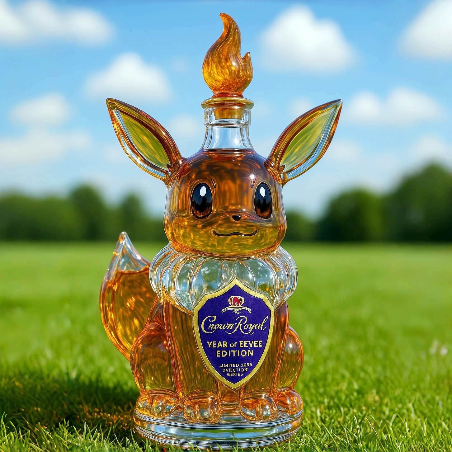 Eevee whiskey bottle