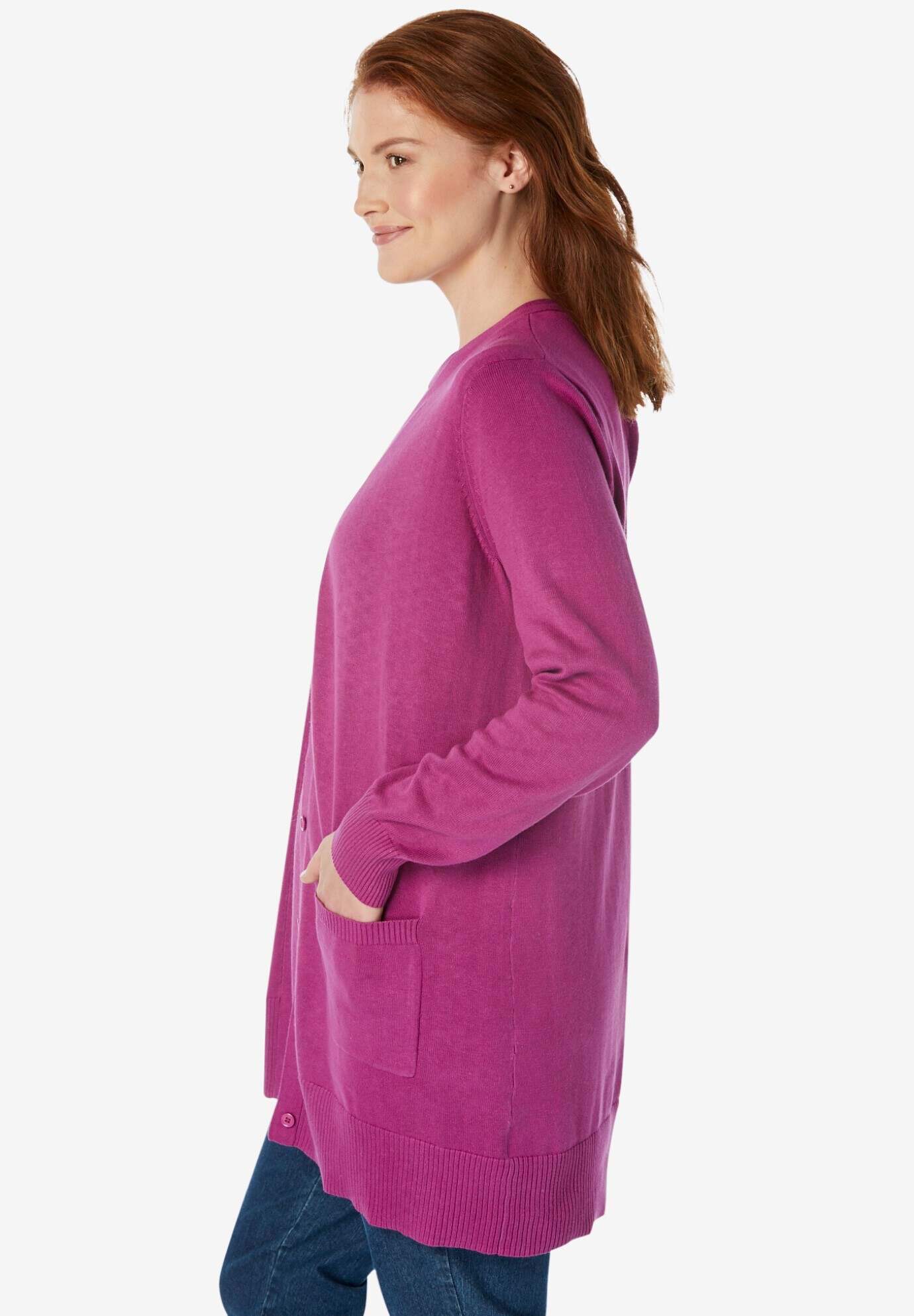 Perfect Longer-Length Cotton Cardigan