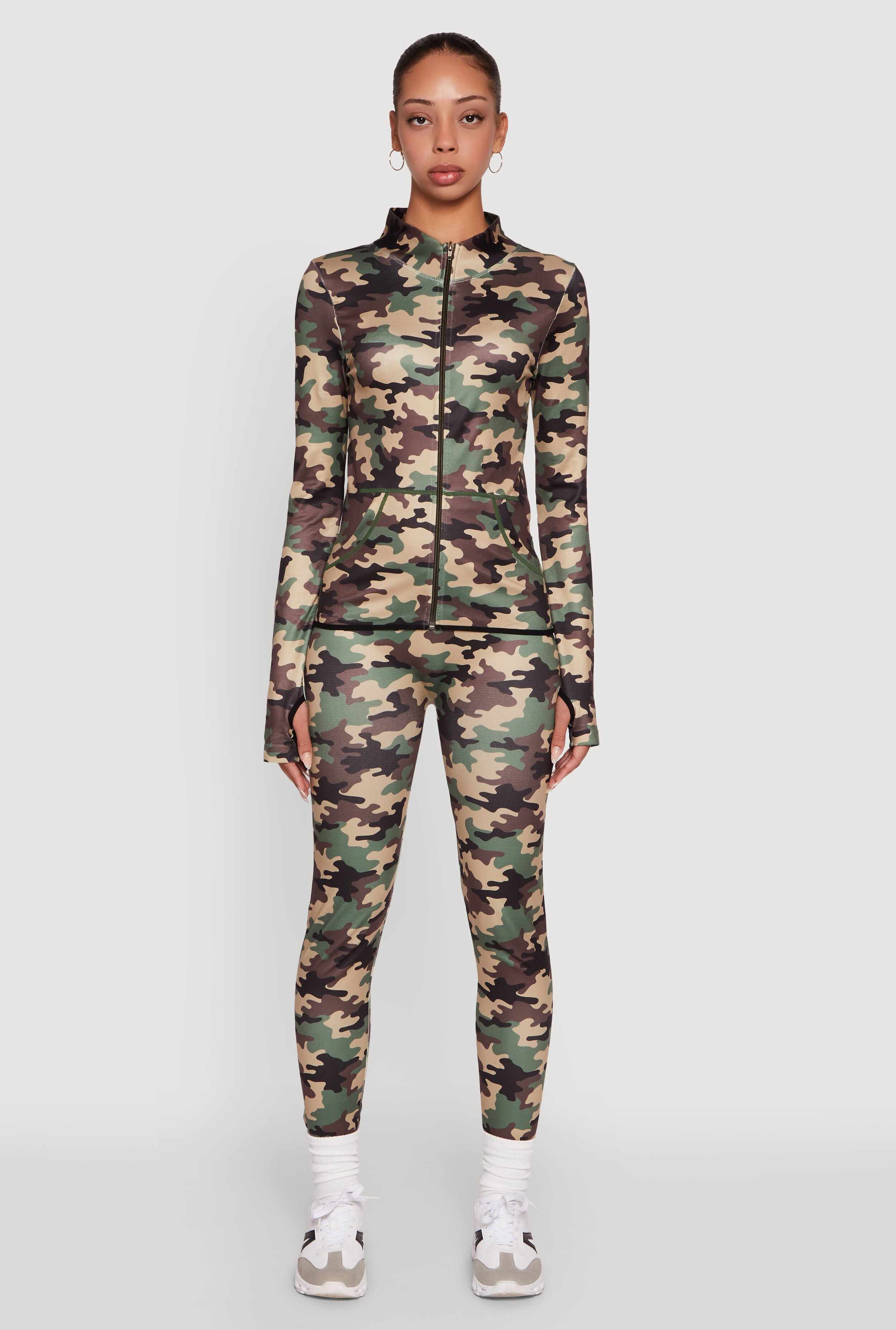 High Waisted Camouflage Leggings