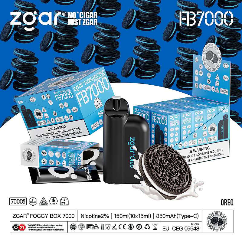 ZGAR FOGGY BOX 7000 Puffs 2% Nicotine Rechargeable Disposable Pod