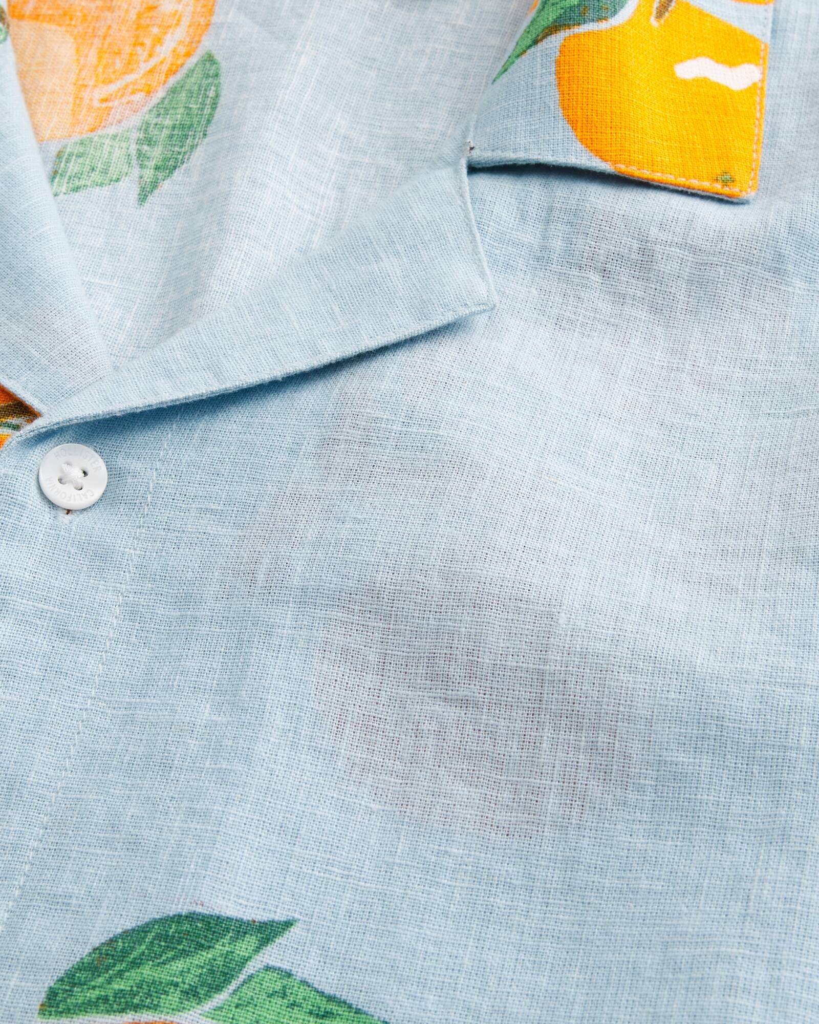 Boxy Short-Sleeve Linen-Blend Shirt