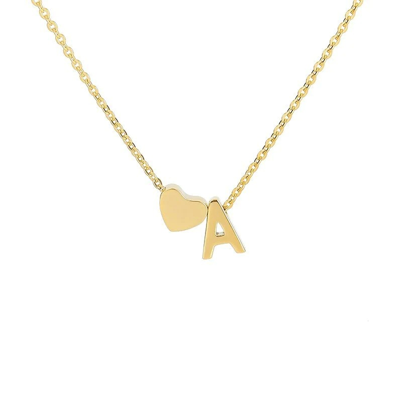 🔥Last Day 69% OFF ✨Personalized Gold Heart A-Z Initial Necklace Jewelry Gift for Her
