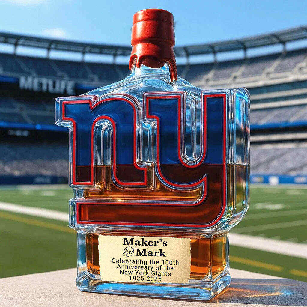 New York Giants 100th Anniversary Whisky Collector's Edition Bottle