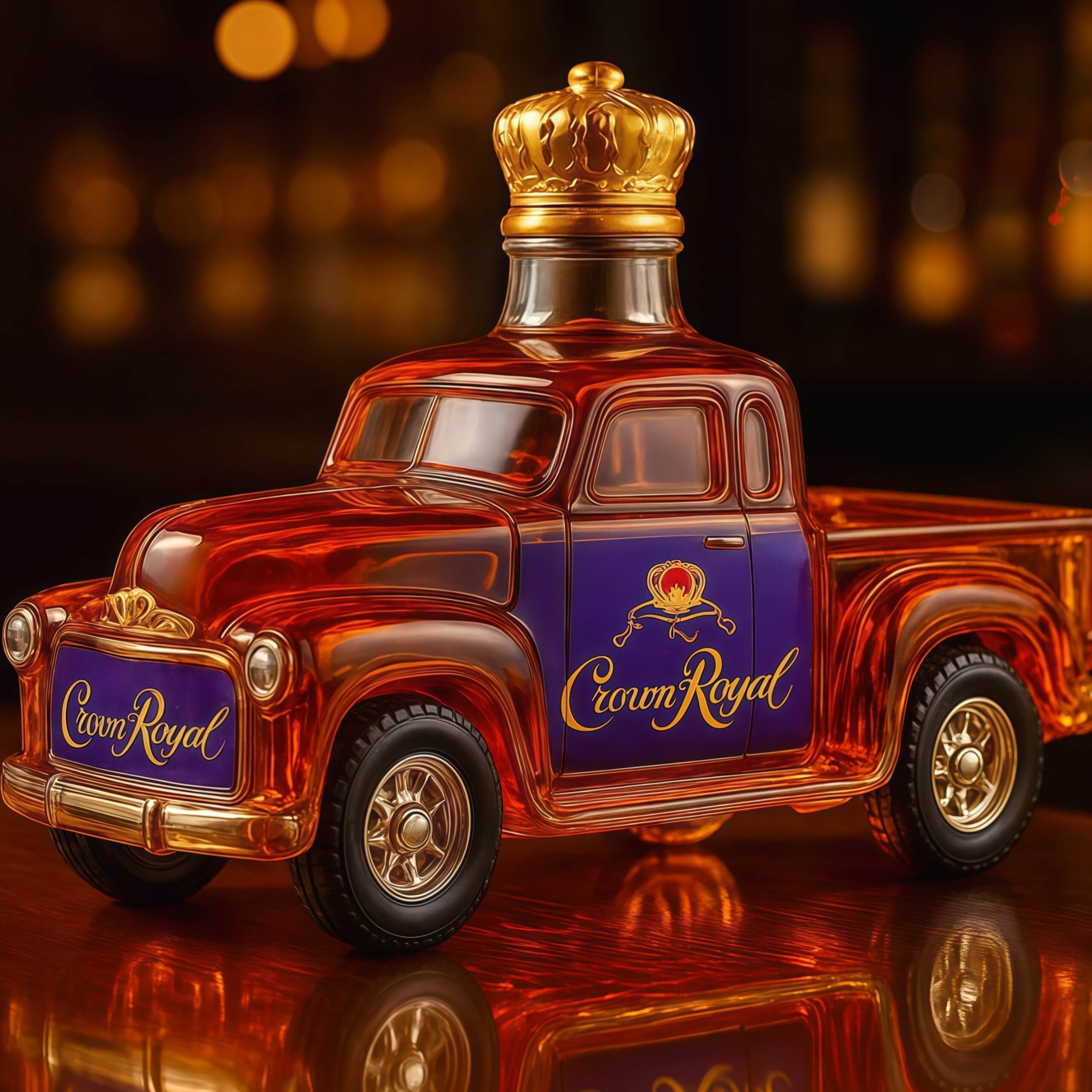 Pickup Truck Whiskey Bottle
