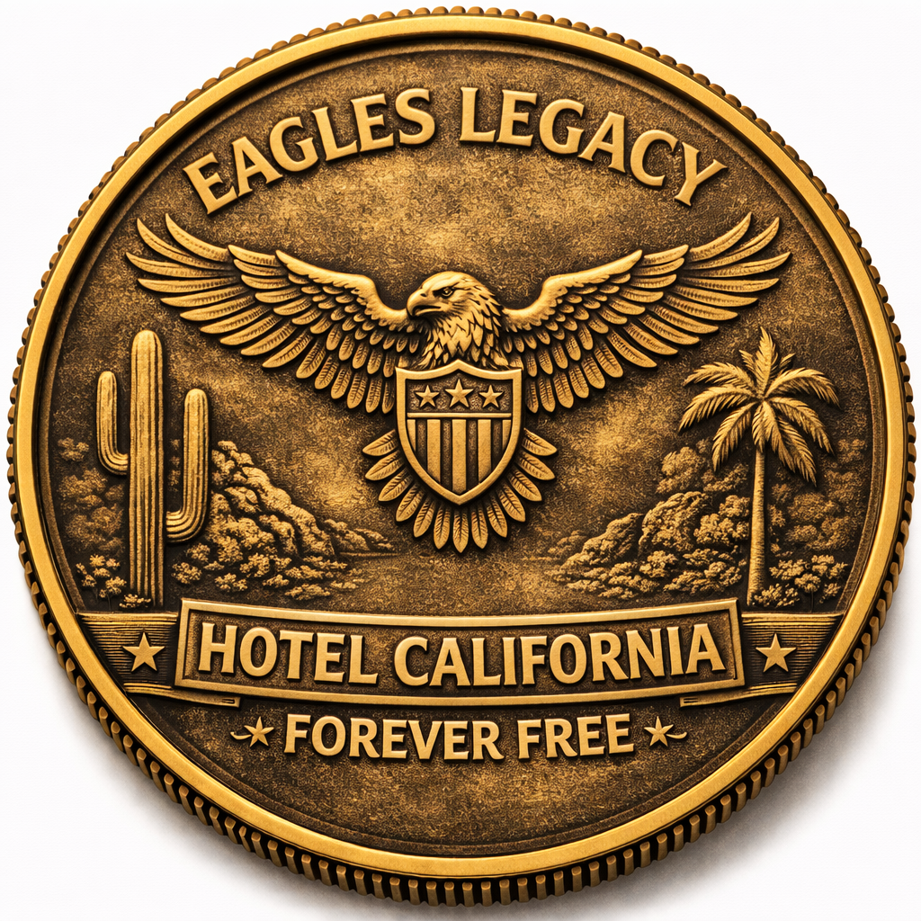 🦅Eagles Legacy Coin – Hotel California 1971–2026 Commemorative Edition