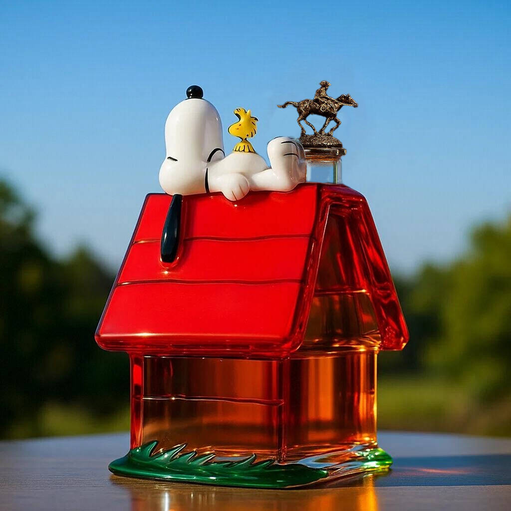 SNPY On The Red House Whiskey Bottle