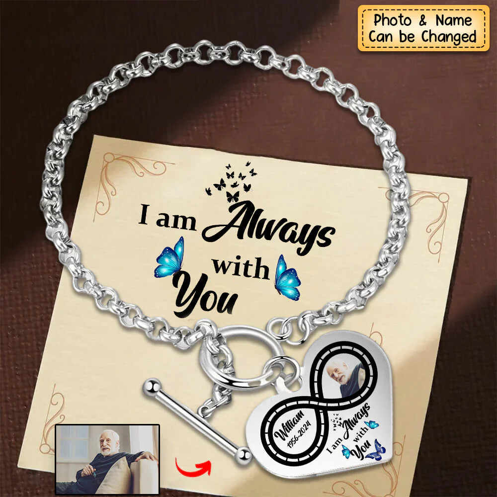 National Parents' Day❤Personalized Infinite love Heart Bracelet - I'm Always With You - Memorial Gift