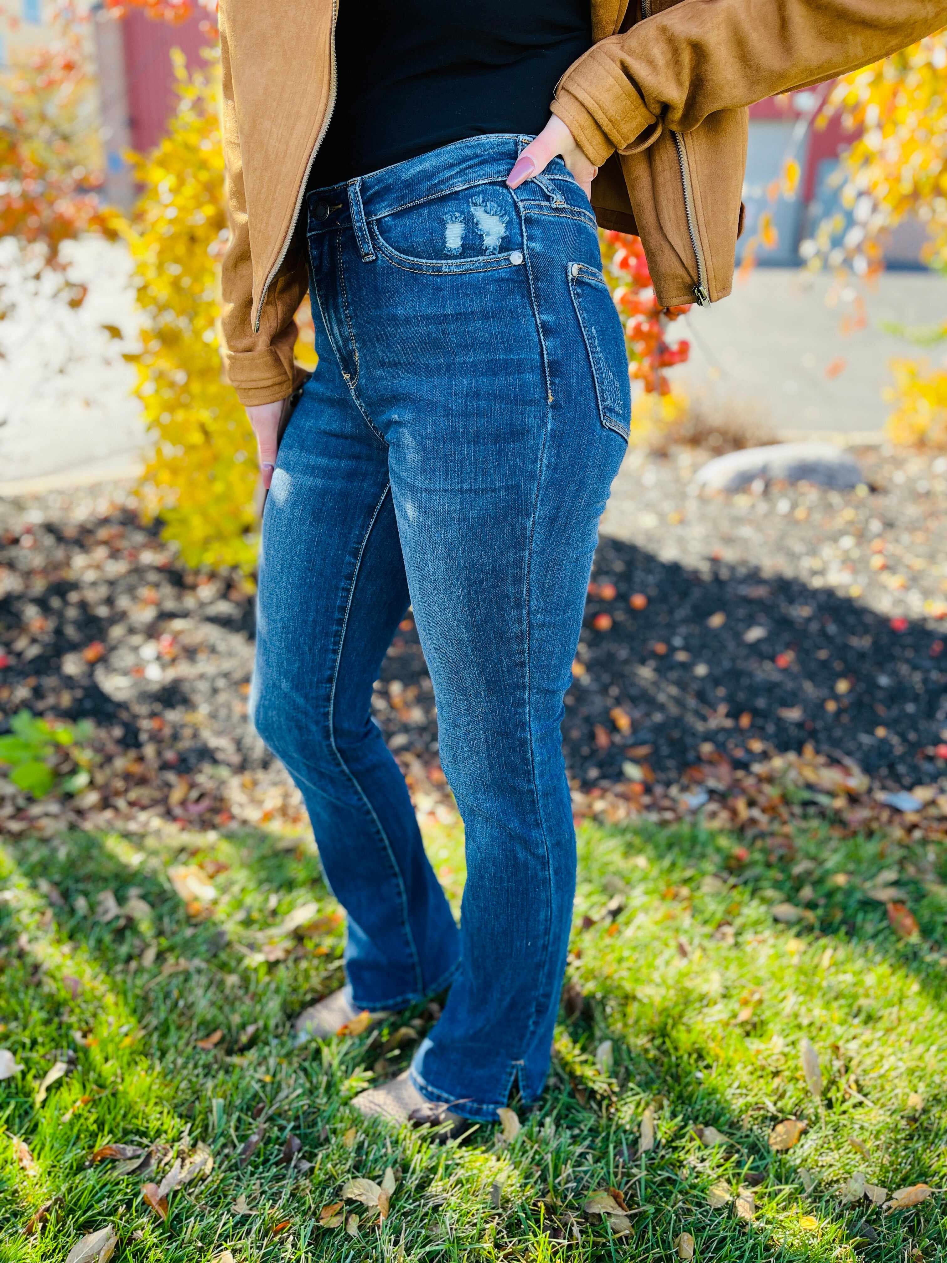 RESTOCK! Plus/Reg  Anyway You Slit It Bootcut Jeans