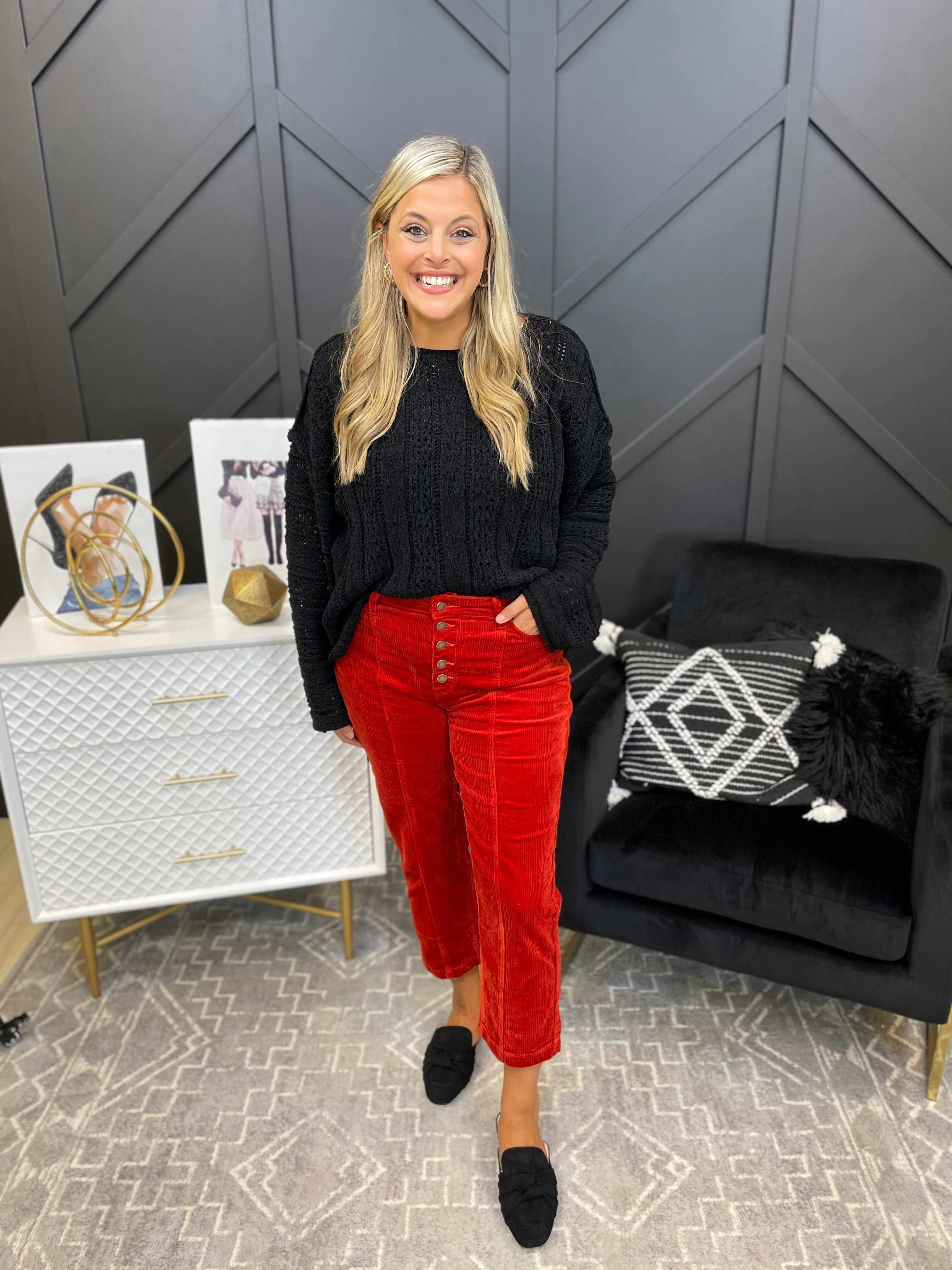 Plus/Reg Spice Up Your Life Corduroy Pants