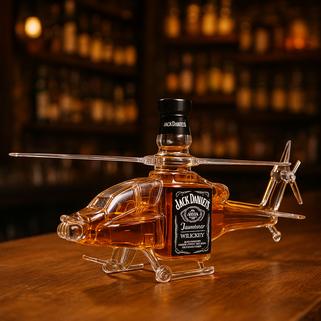 Armed Fighter Whiskey Bottle