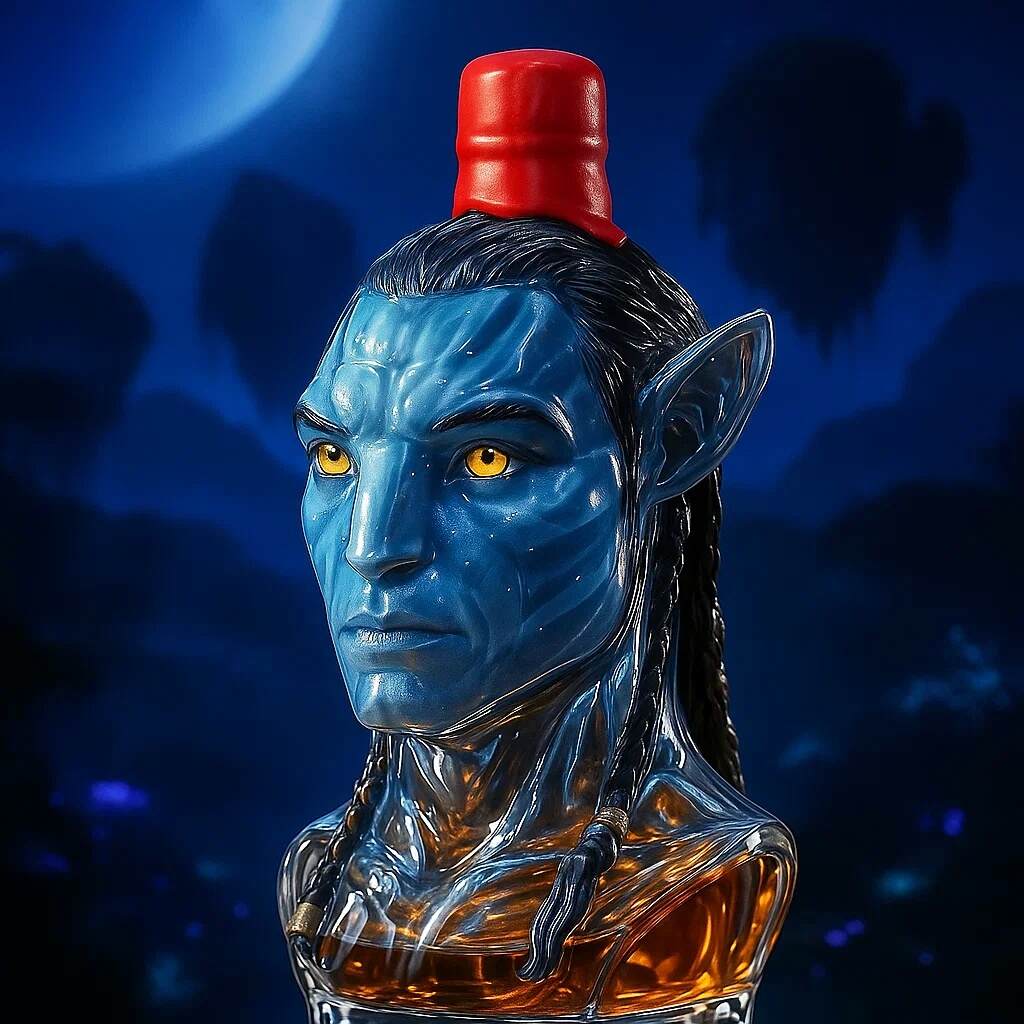 Avatar—Jake Sully & Neytiri Limited Edition Whisky Bottle