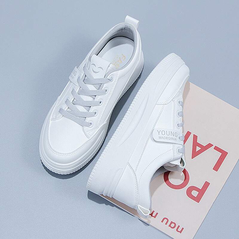 White Sneaker Women's Spring New Style Women's Shoes Summer School-Appropriate Flat Bottom Spring Summer Best-selling Sport Korean-style Sneakers
