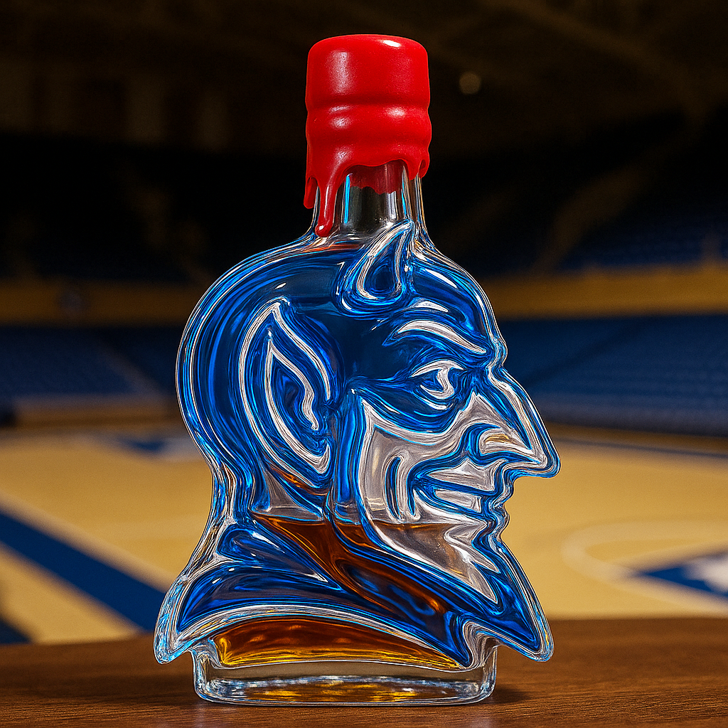 Blue Devil Whiskey Bottle