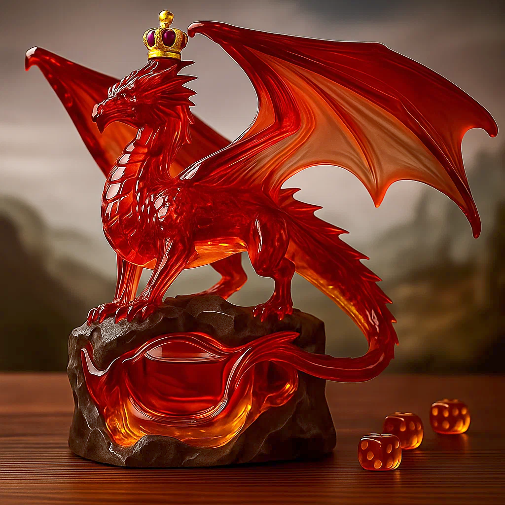 DND Red Dragon Whiskey Bottle