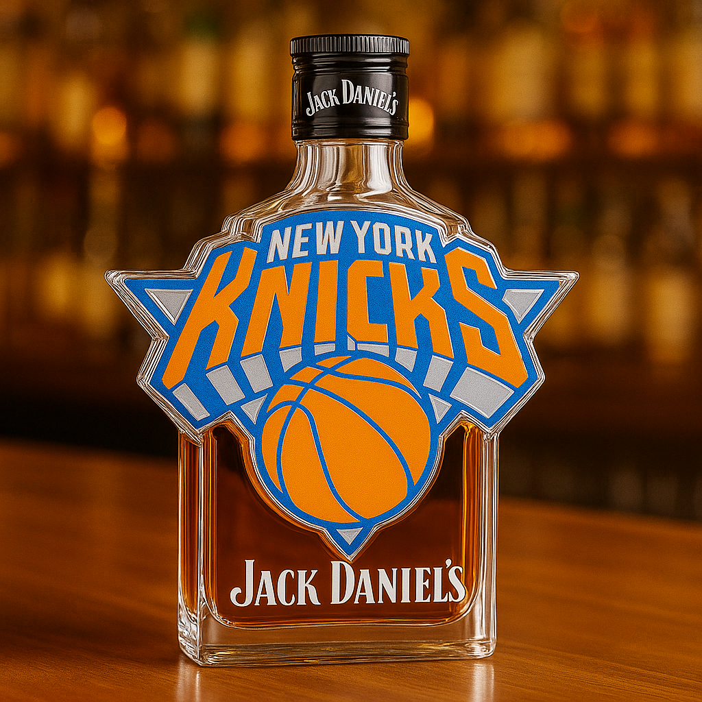 New York Knicks Whiskey Bottle