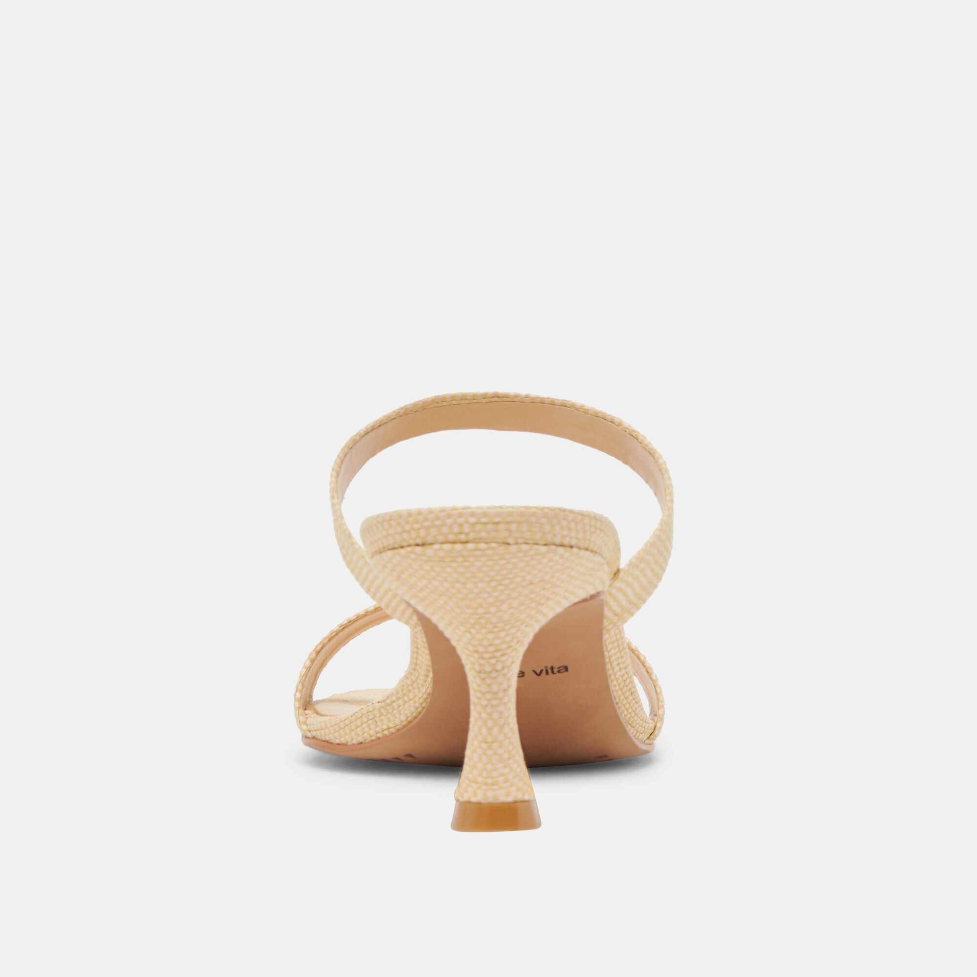 GENORA HEELS LT NATURAL WOVEN RAFFIA