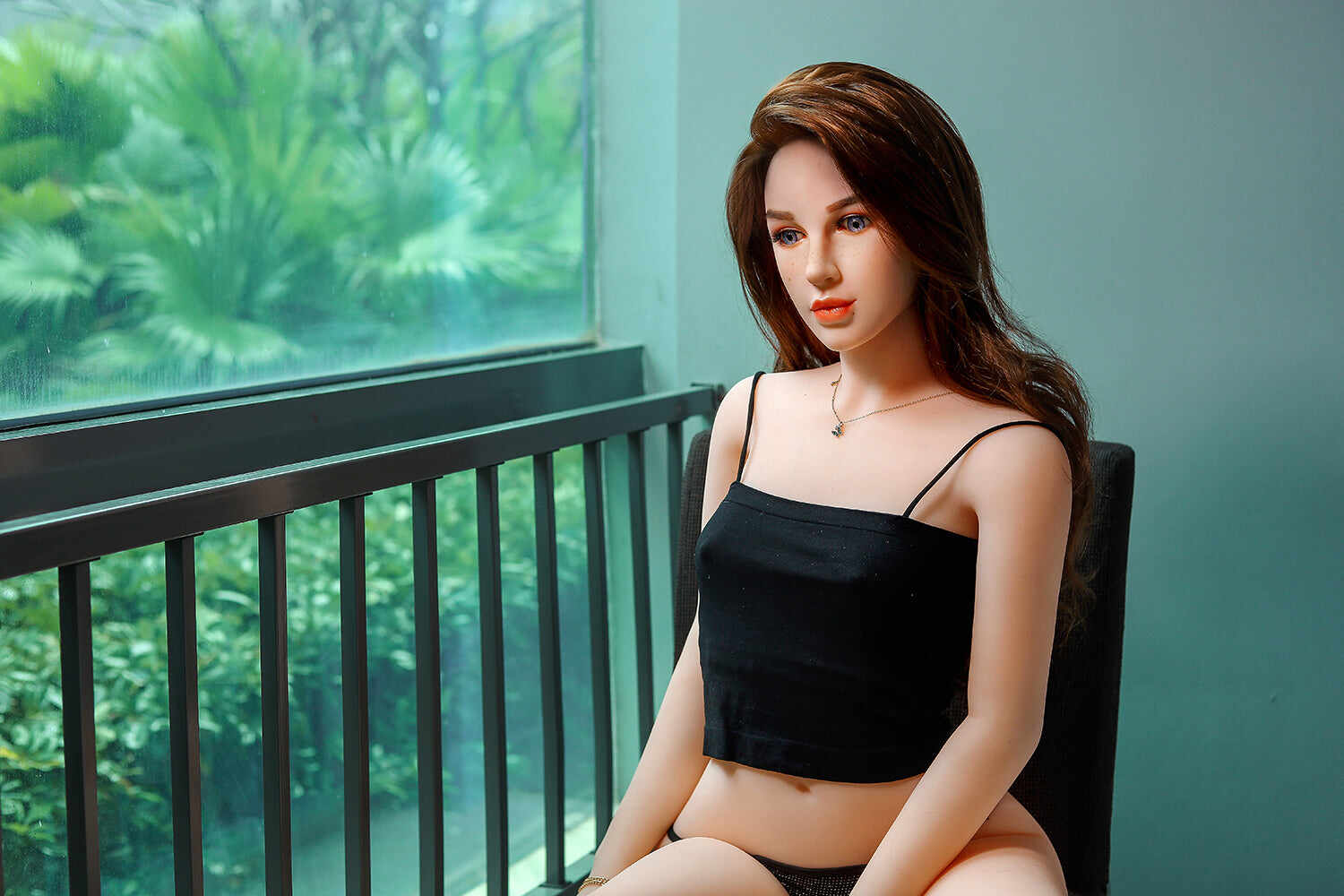 Jessica 5ft21/ 159cm #263 Head Full TPE Small Breast Brown Real-looking Girl Sex Doll For Men