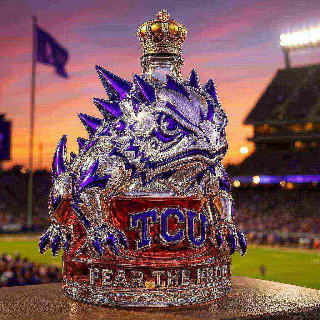 TCU Horned Frogs Limited Edition Whiskey Bottle
