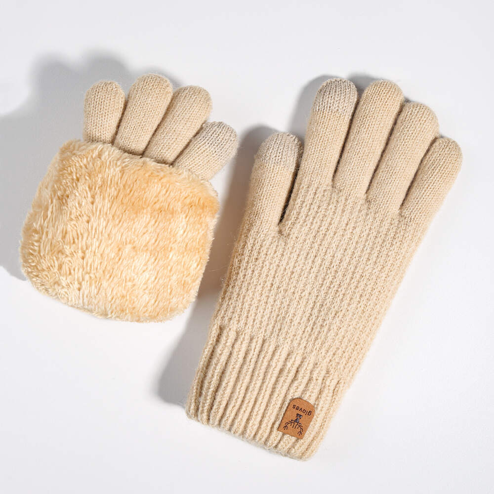 Cozy Winter Gloves With Fuzzy Cuff
