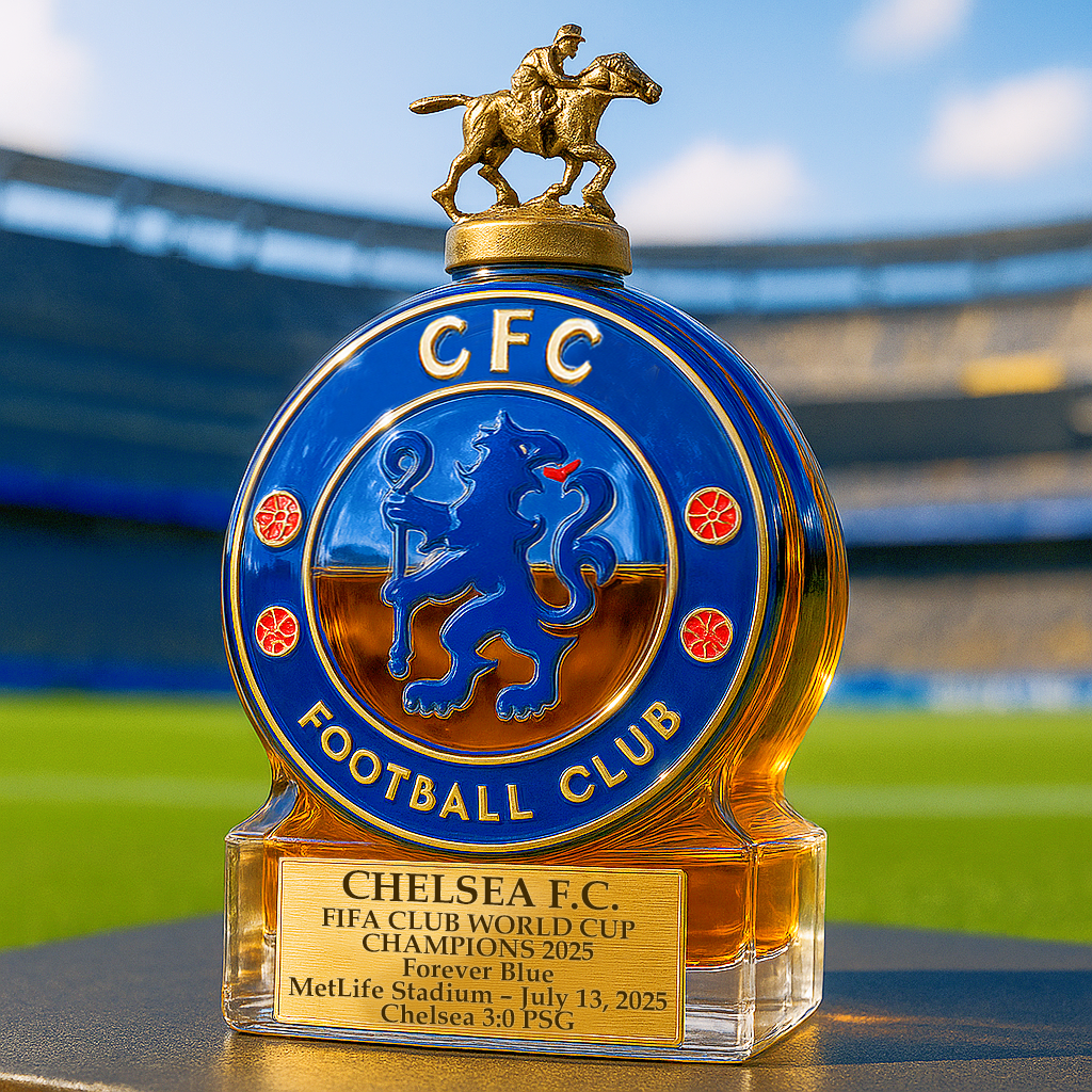 CHELSEA F.C. FIFA CLUB WORLD CUP CHAMPIONS Whiskey Bottle
