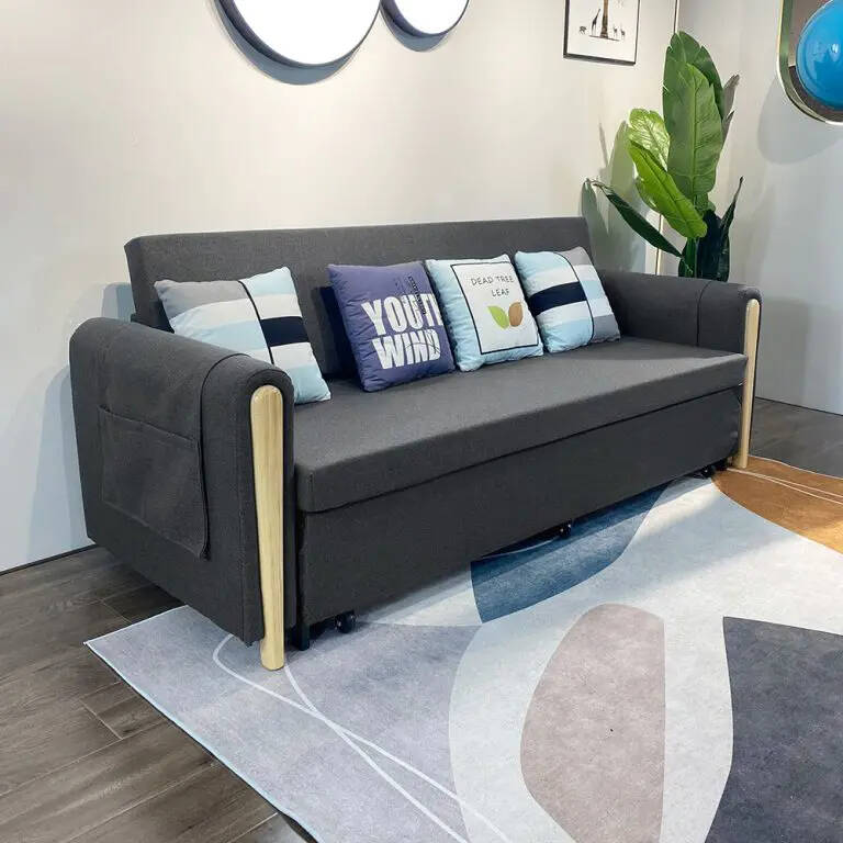 82″ Full Sleeper Sofa Upholstered Convertible Sofa Bed with Storage