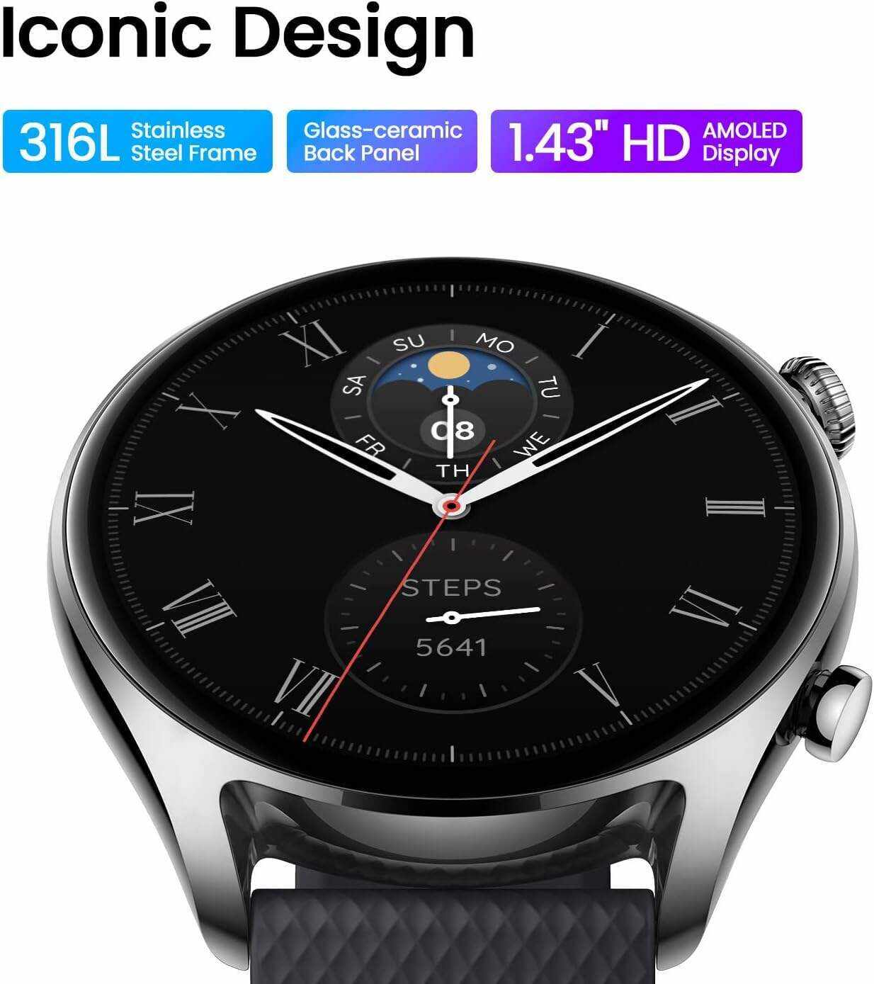 Amazfit GTR 4 Limited Edition Smart Watch for Men Women, Wireless Charging,14-Day Battery Life, Alexa Built-in, Dual-Band GPS & Route Navigation, Strength Exercise Recognition, Answer/Make Calls