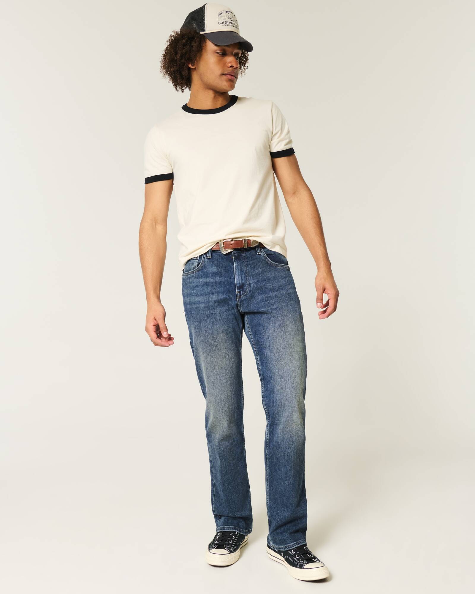 Light Wash Bootcut Jeans