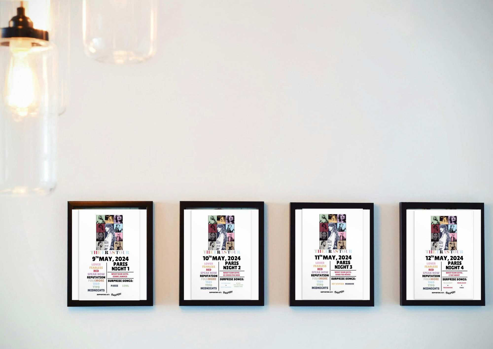 Taylor Eras Tour Postcard Concert Memorabilia-The European Leg!