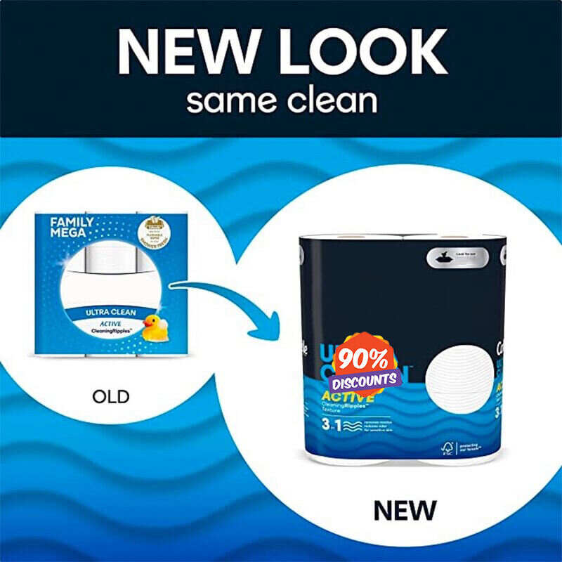 Ultra Clean Toilet Paper 48 Family Mega Rolls