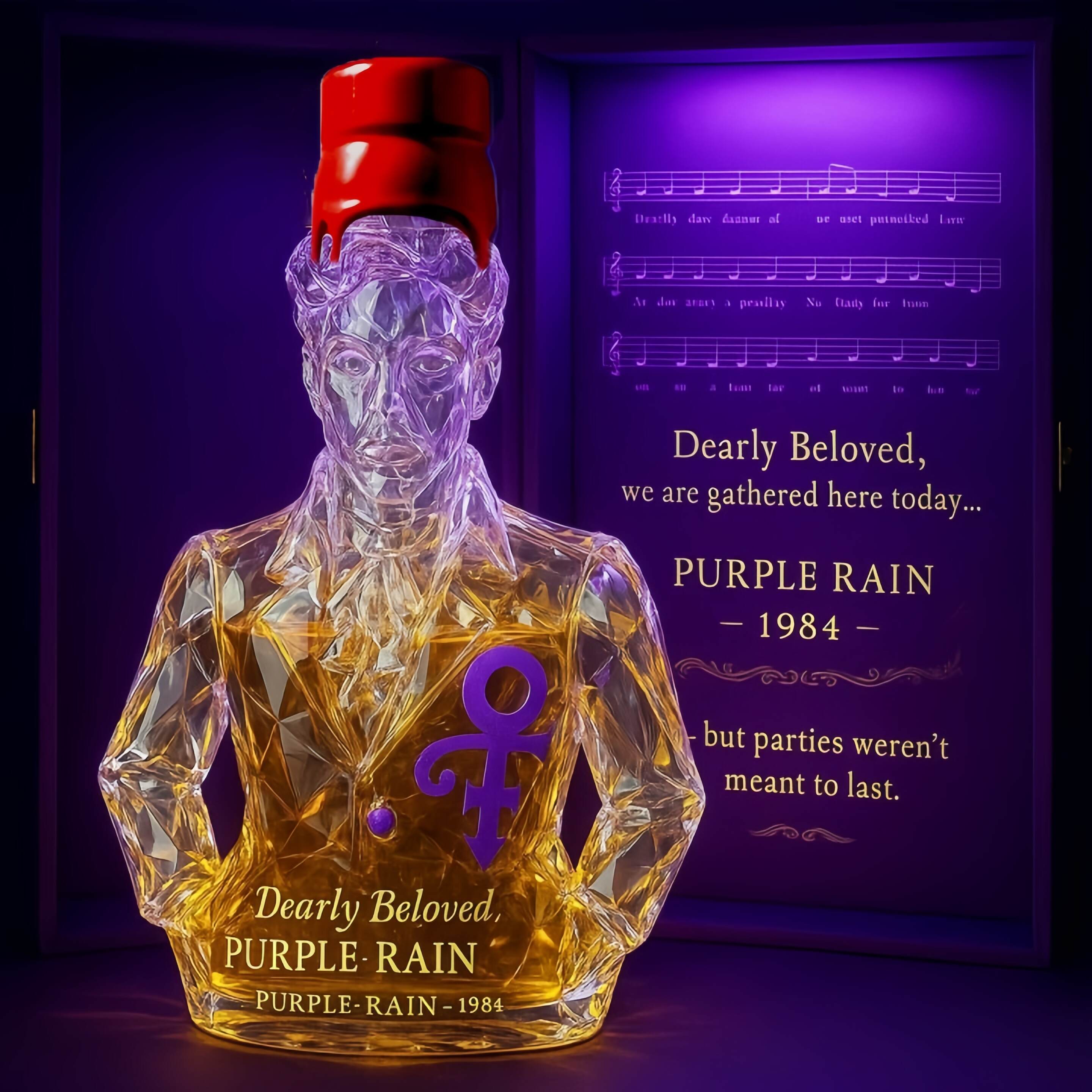 Prince Crown Decanter – Purple Rain 1984 Collector’s Edition