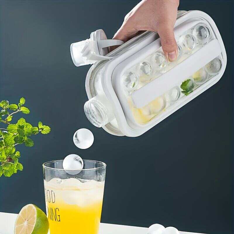 1pc Ice Ball Maker Kettle Kitchen Bar Accessories Gadgets Creative Ice Cube Mold 2 In 1 Multifunctional Container Pot