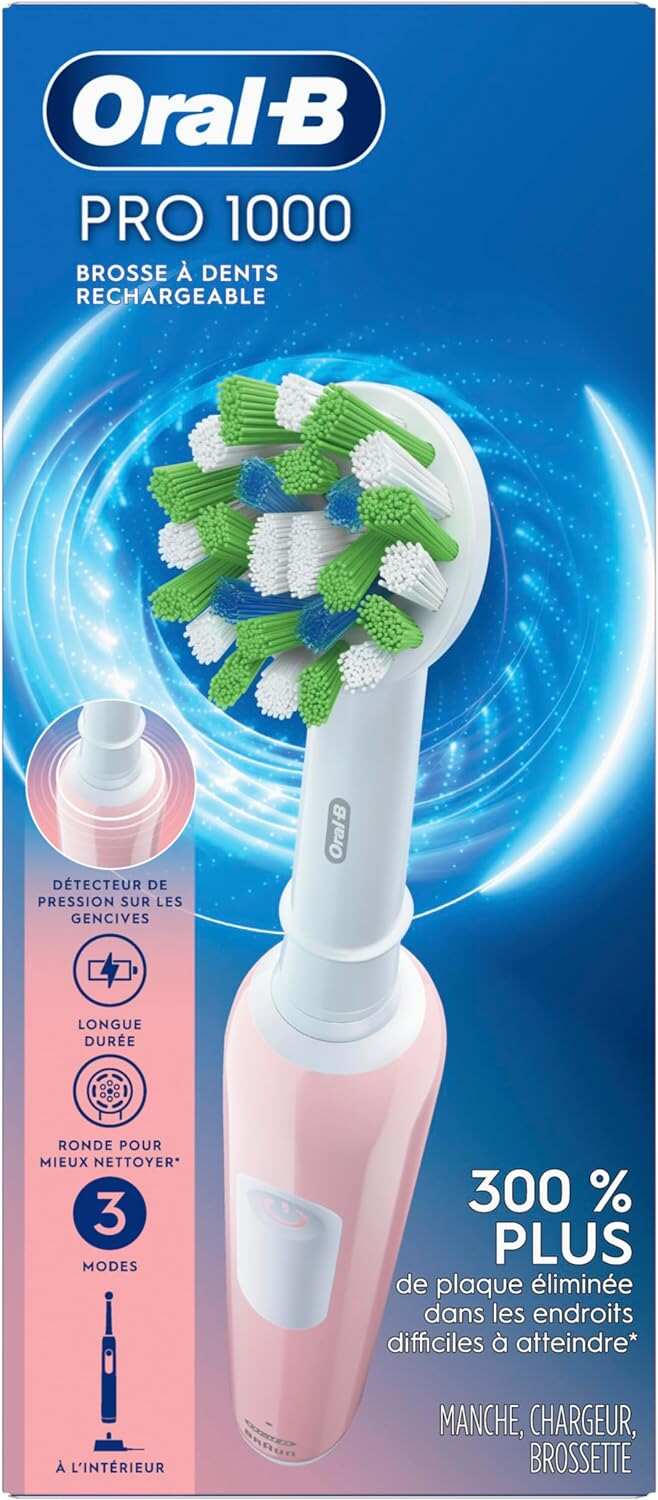 Oral-B Pro 1000 Rechargeable Electric Toothbrush, White