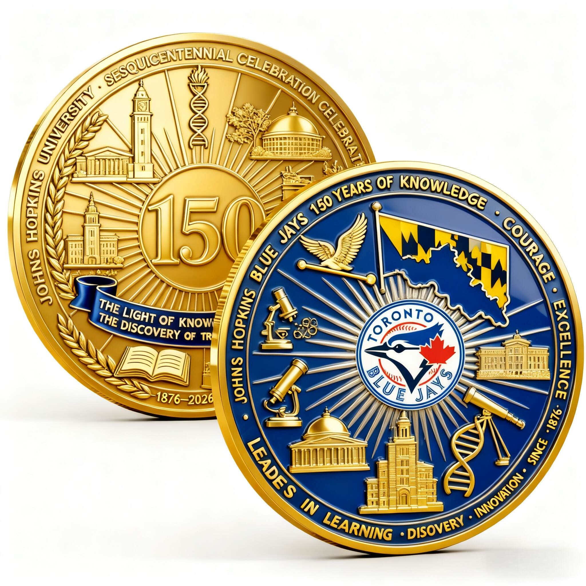 Johns Hopkins 150th Anniversary Commemorative Coin