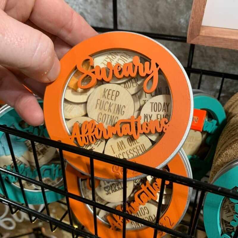 Mini Sweary affirmation Discs