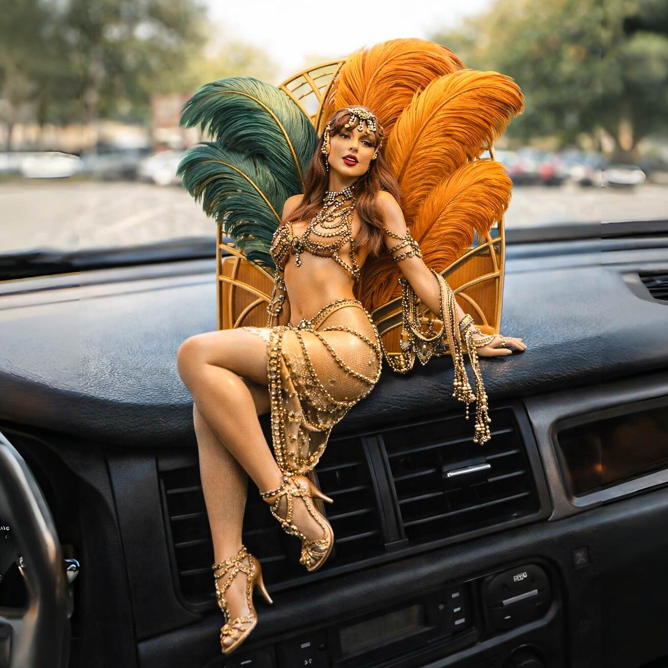 TLSW Showgirl Glam Desk Companion Figure