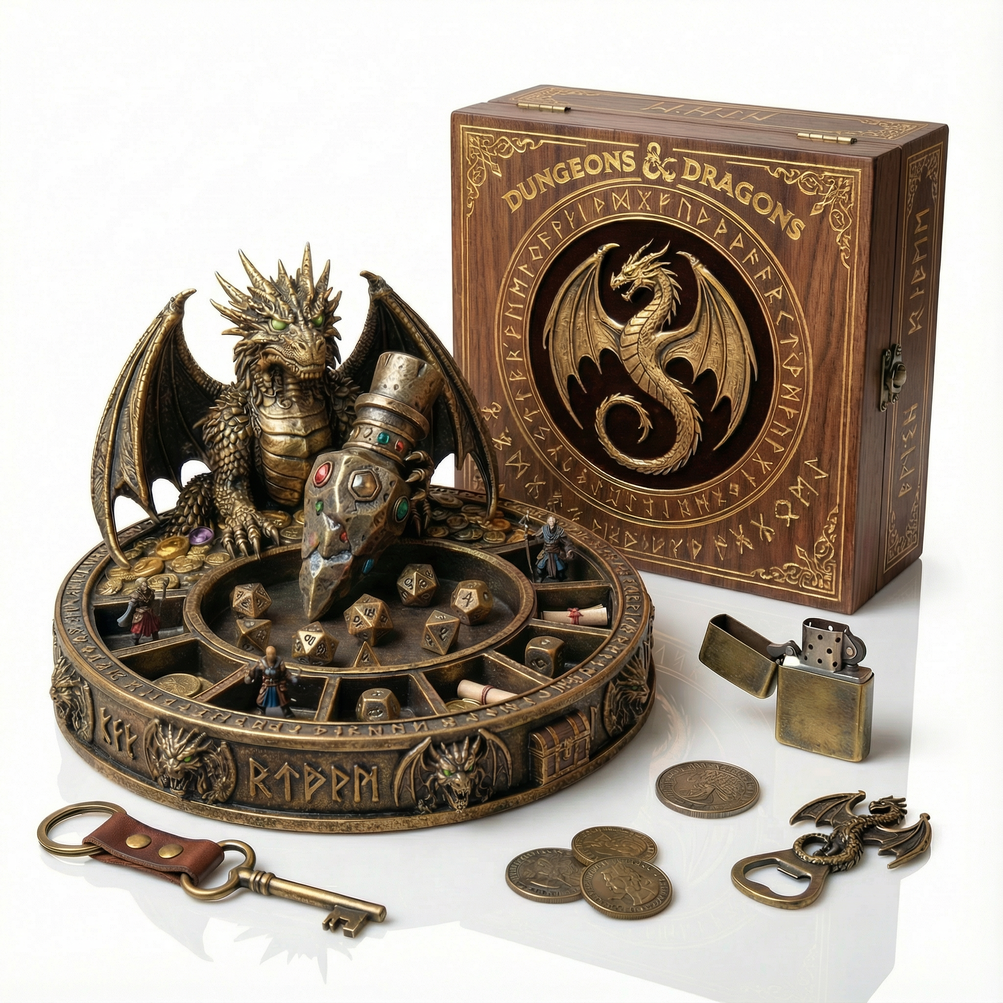 Dragon’s Hoard Coin & Key Tray