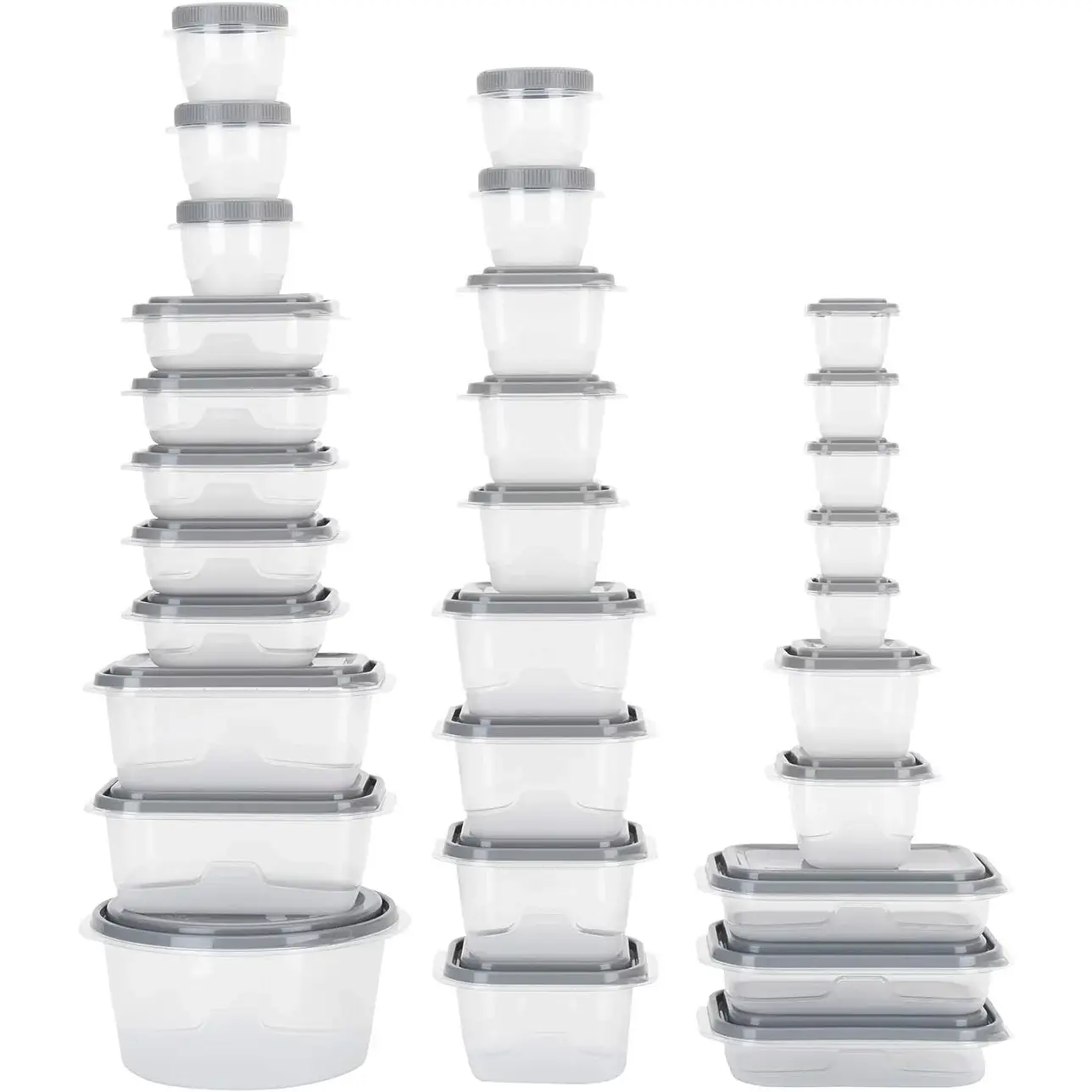 BPA-Free Plastic Food Storage Containers with Lids