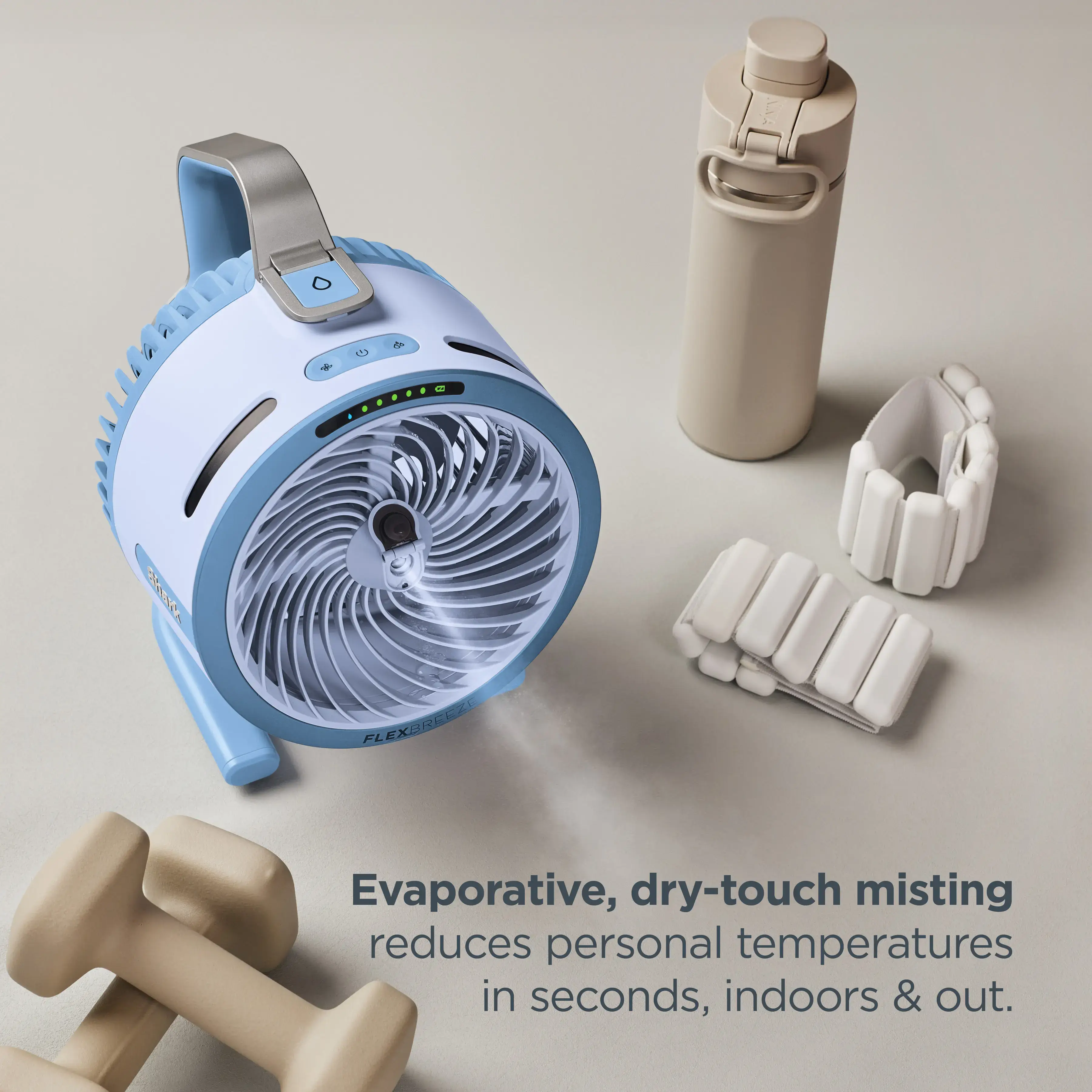 It’s so hot outside, Fan is exactly what I needed. ☀️🩷 It’s cordless, portable, has built-in mist, and is perfect for patios, the pool, sporting events, camping, or anywhere you need to cool off