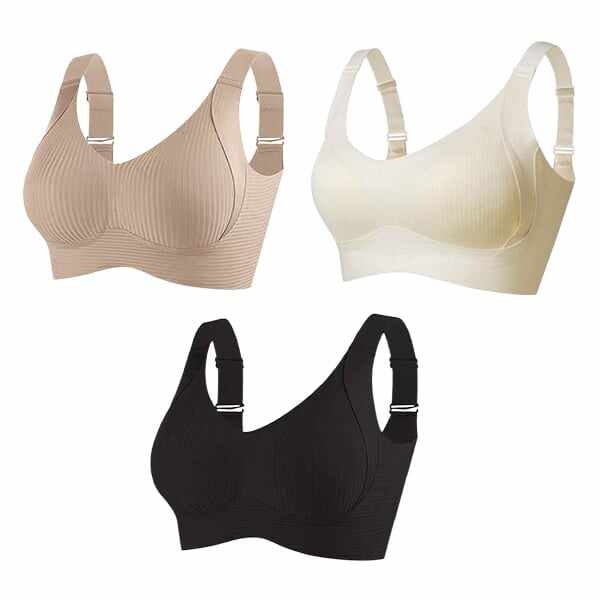 🎁Buy 1 Get 3 Packs🔥Women's Ribbed Adjustable Wireless Bra