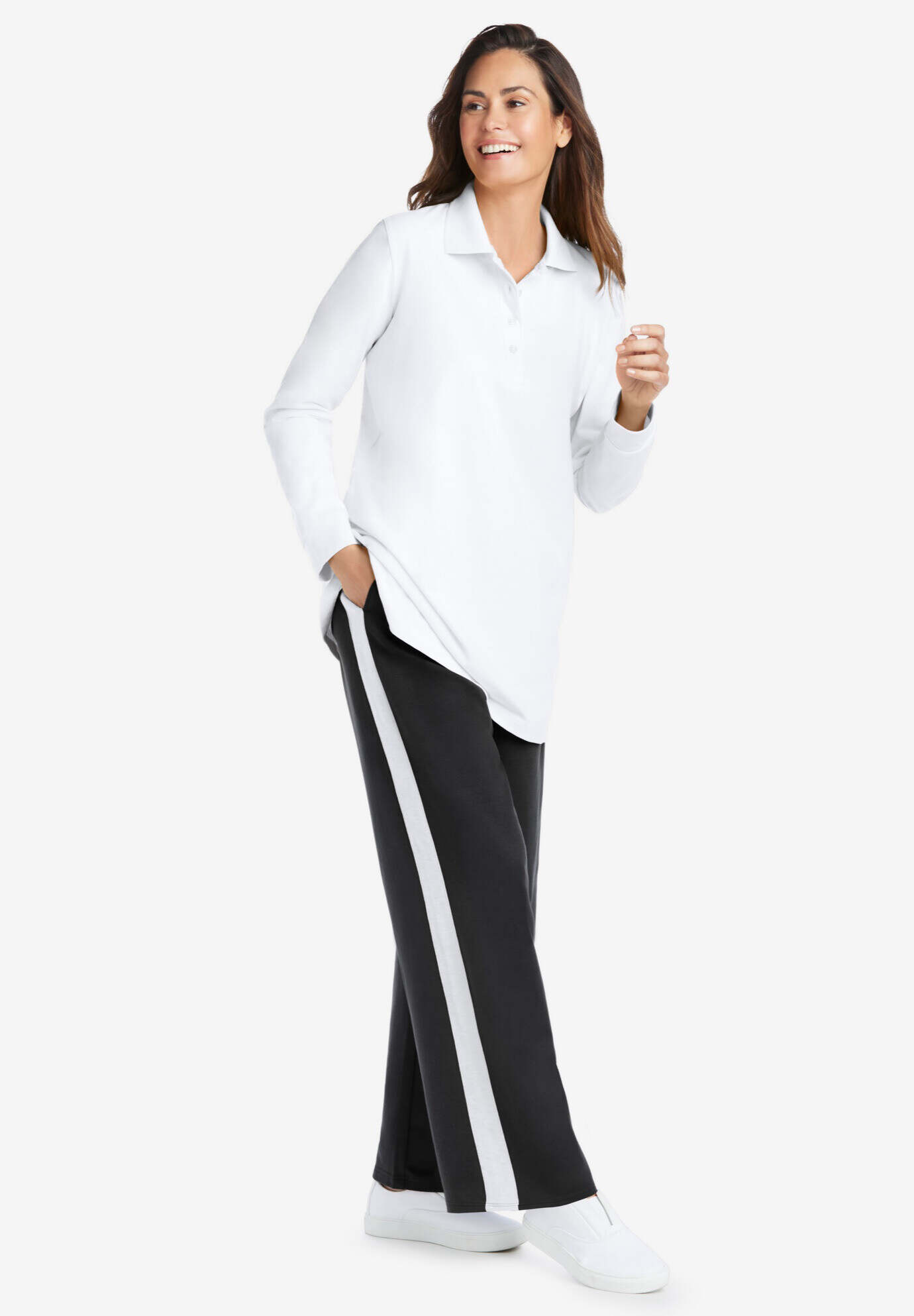 Long-Sleeve Polo Shirt