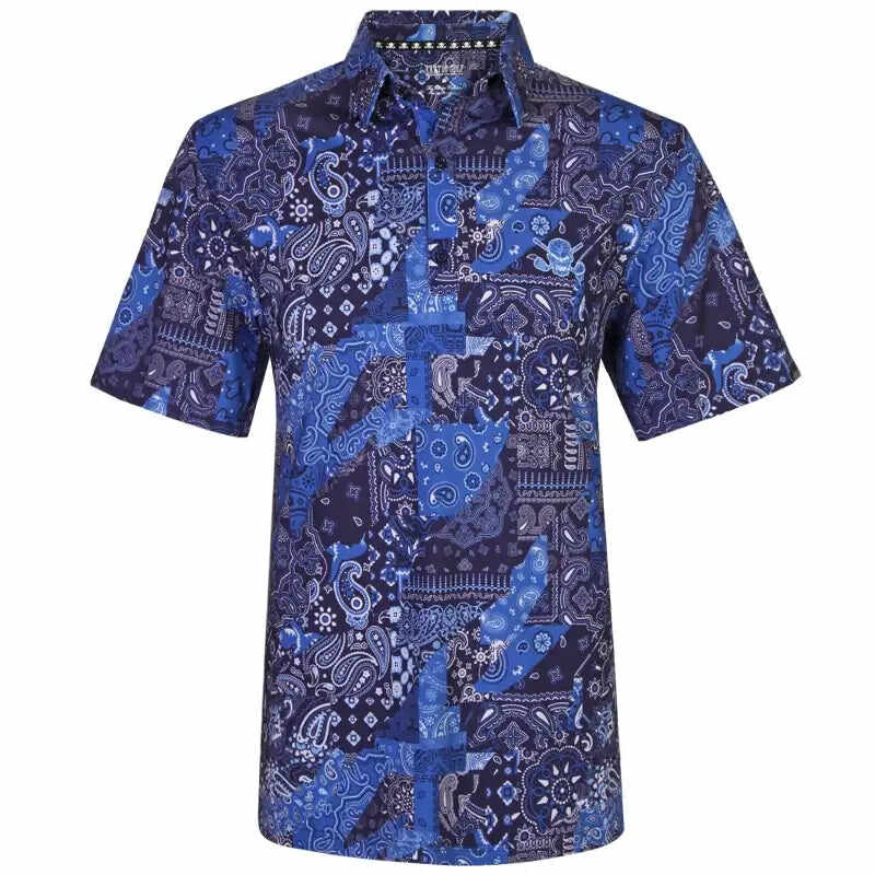 Hustler Cool-Stretch Men's Golf Shirt (Blue)