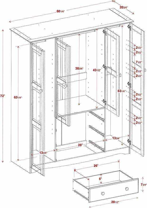Sonoma 100% Solid Wood Family Wardrobe
