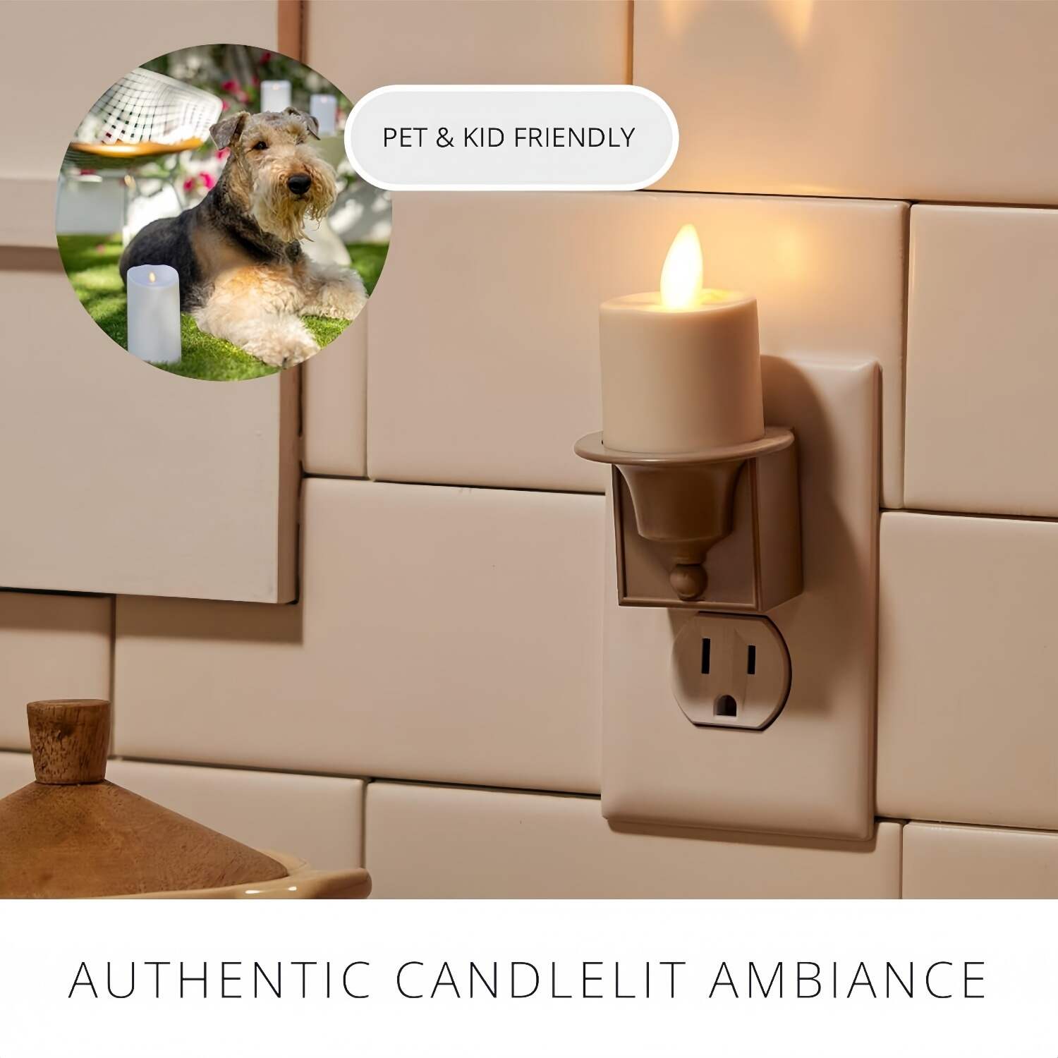 🔥Last Day 65% OFF🔥Flameless Candle Nightlight with Sensor Dusk to Dawn