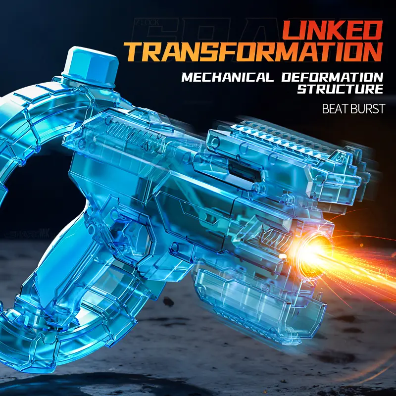 LED Electric Water Blaster with Space Energy Ring Design, High-pressure & Long-range, Large Capacit【Safe & Harmless Water Gun Toy】